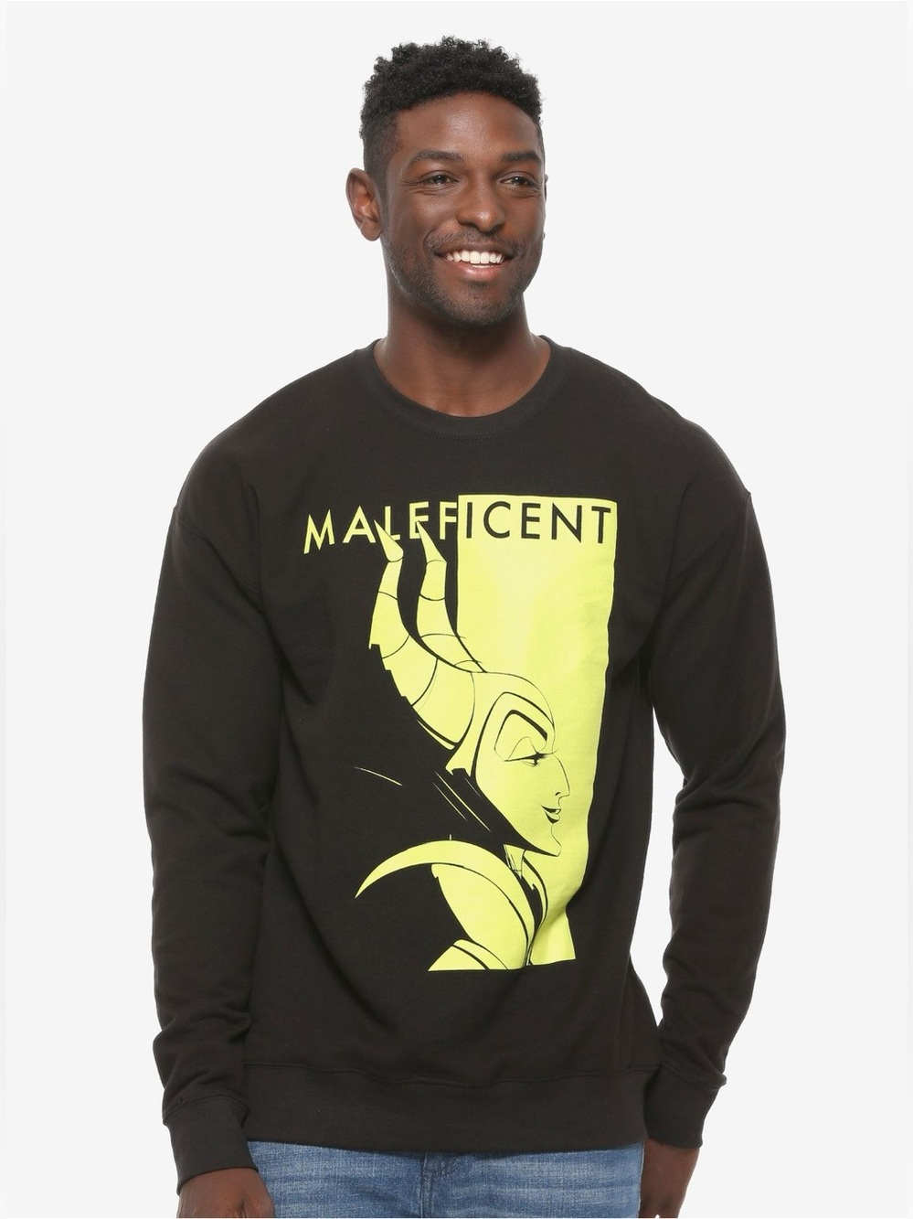 Box Lunch Disney Maleficent Logo Crewneck Sweatshirt